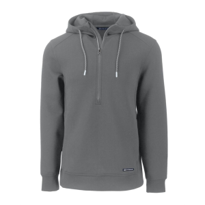 Cutter & Buck Roam Eco Half Zip Recycled Mens Hooded Pull...