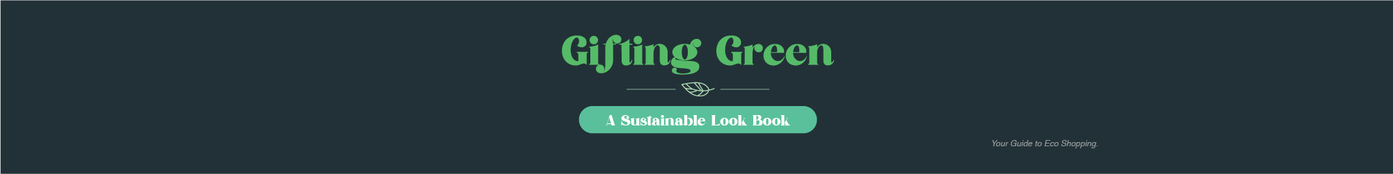 Sustainable Look Book