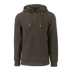 Cutter & Buck Roam Eco Half Zip Recycled Mens Hooded Pull...