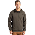 Cutter & Buck Roam Eco Half Zip Recycled Mens Hooded Pull...