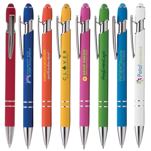 Ellipse Softy Brights w/Stylus - ColorJet - Metal Pen